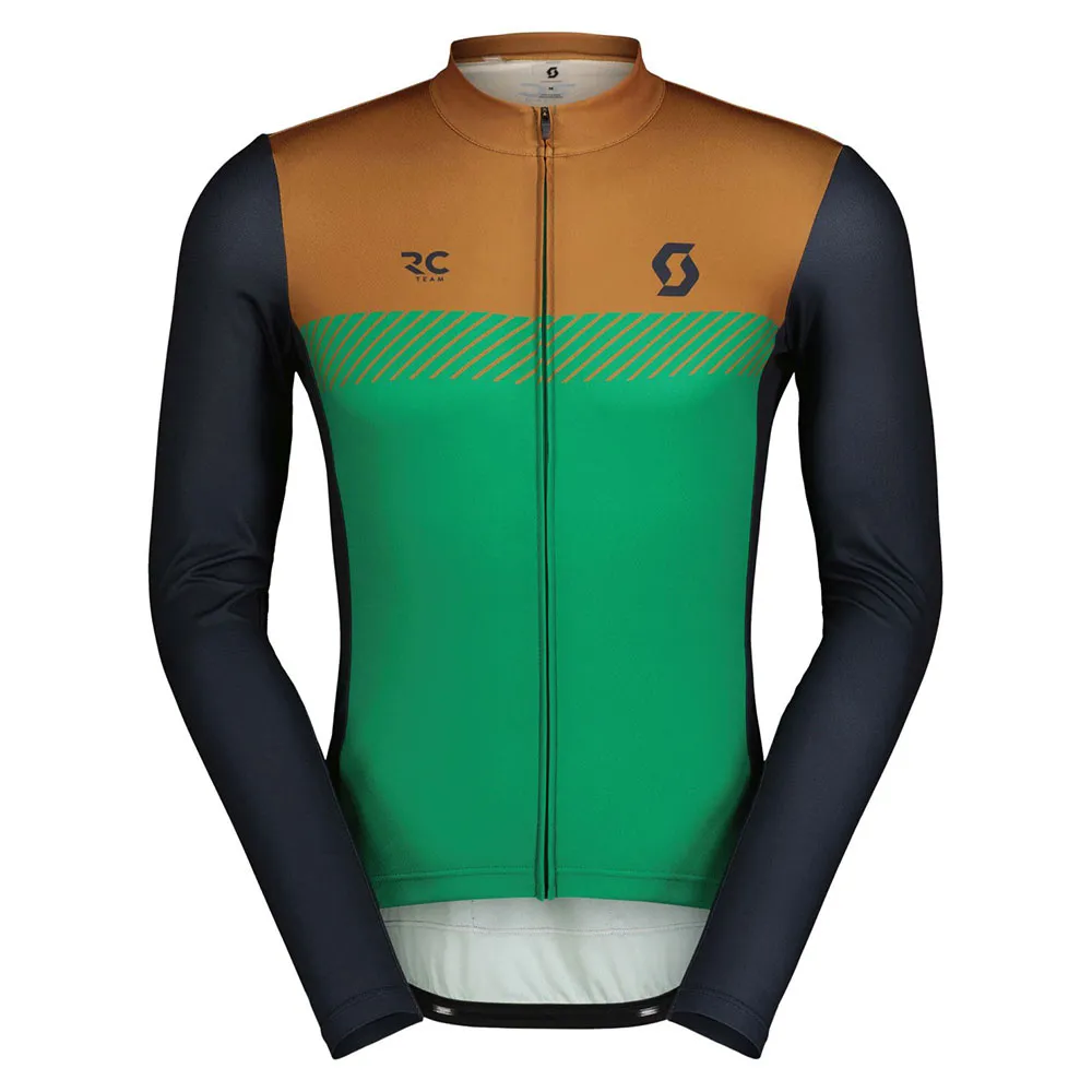 SCOTT Rc Team Langarm-trikot, Bread brown / amazon green, M