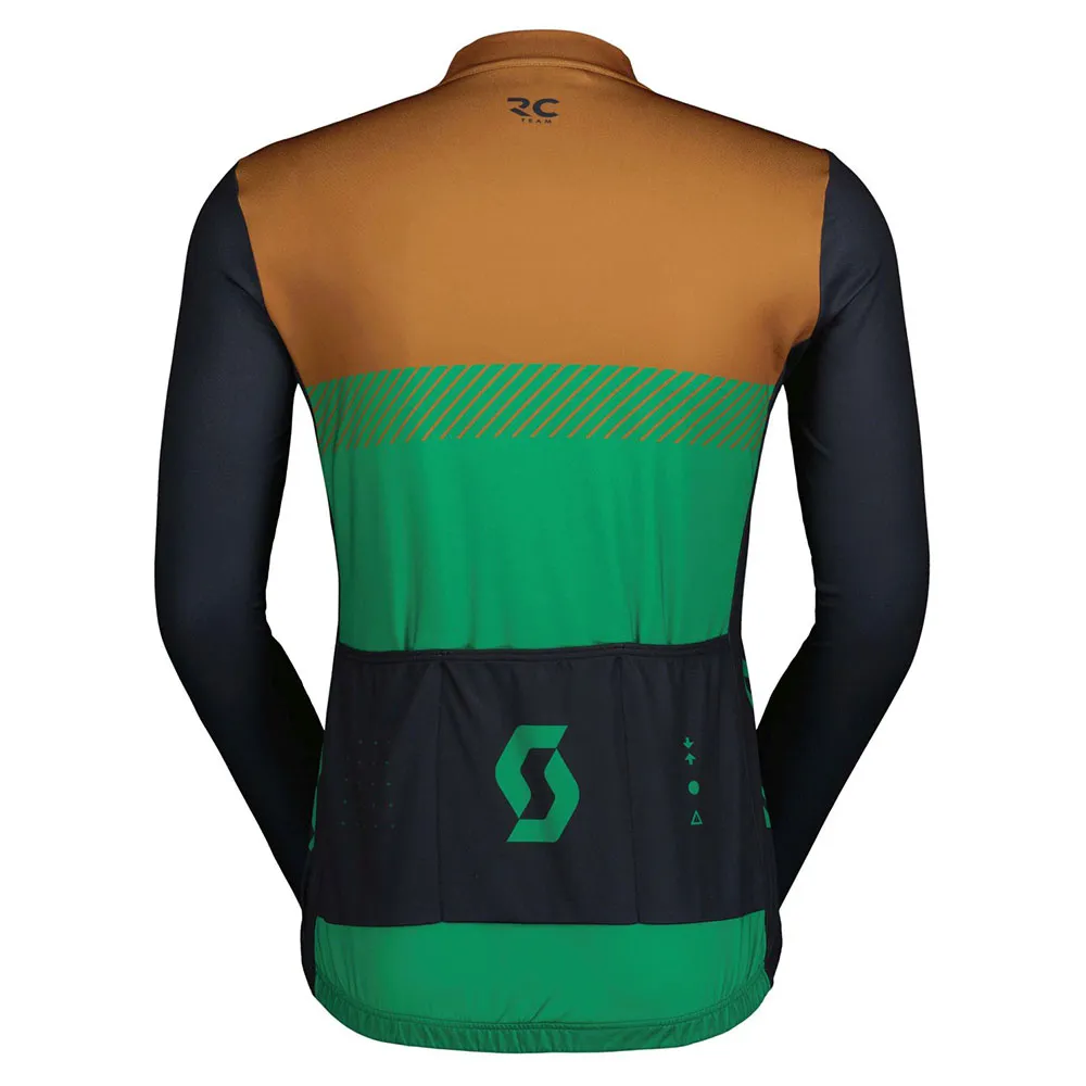 SCOTT Rc Team Langarm-trikot, Bread brown / amazon green, M