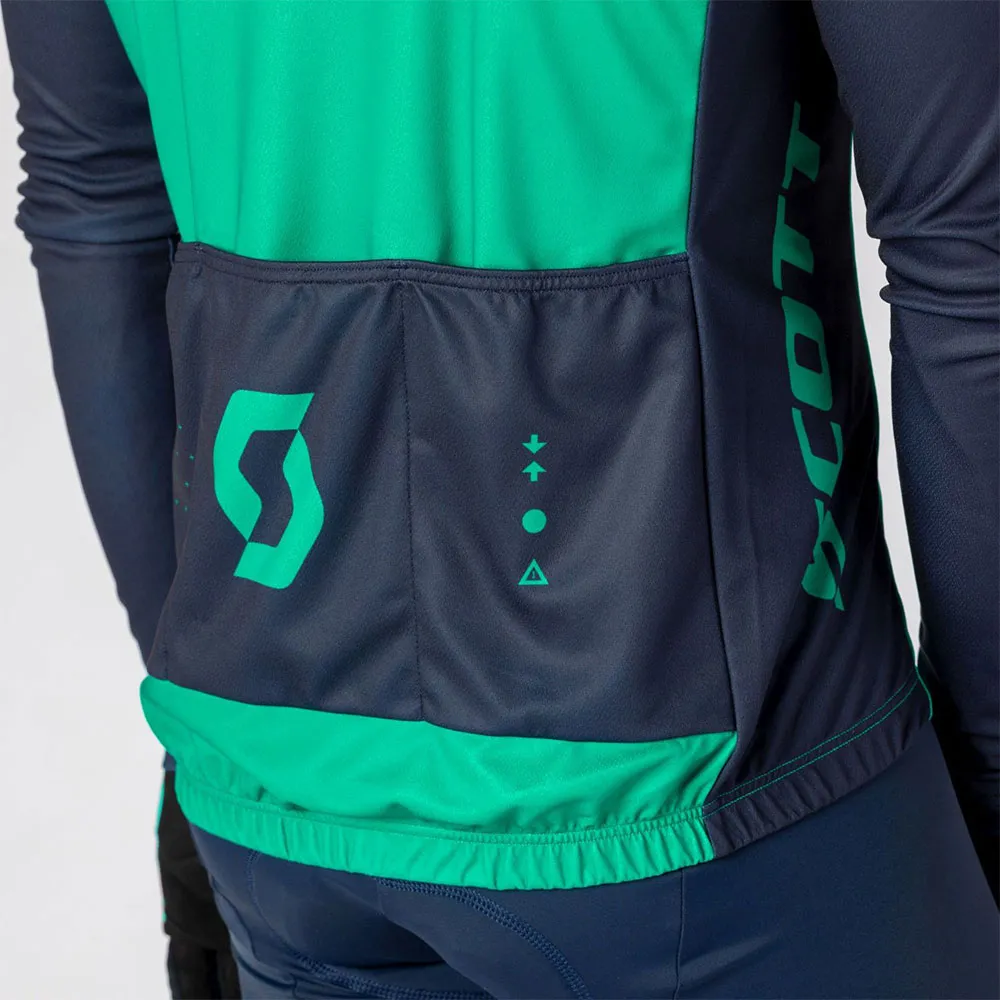 SCOTT Rc Team Langarm-trikot, Bread brown / amazon green, M