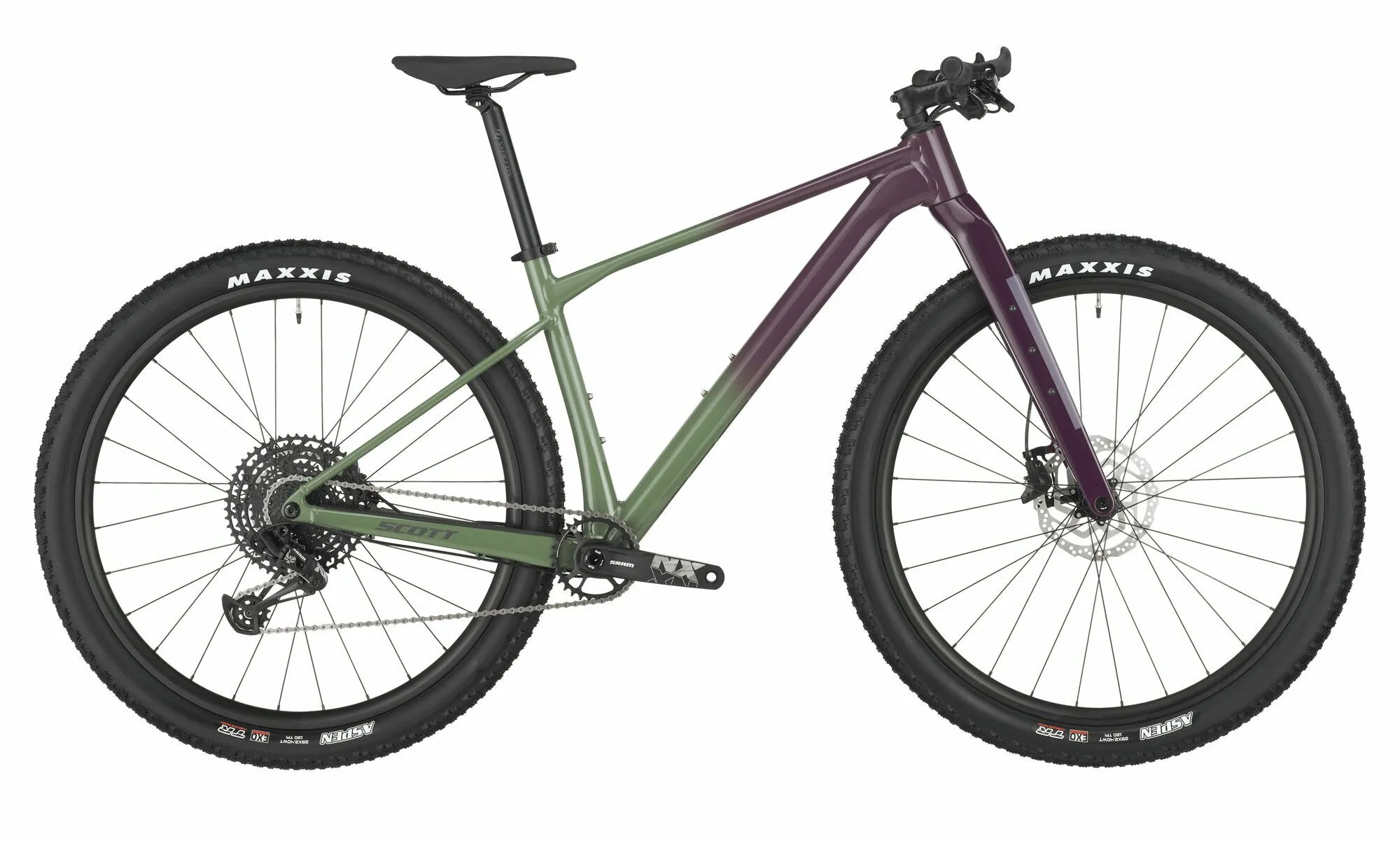 SCOTT Scale Gravel 20 olivine green/blackberry purple 29" Diamant