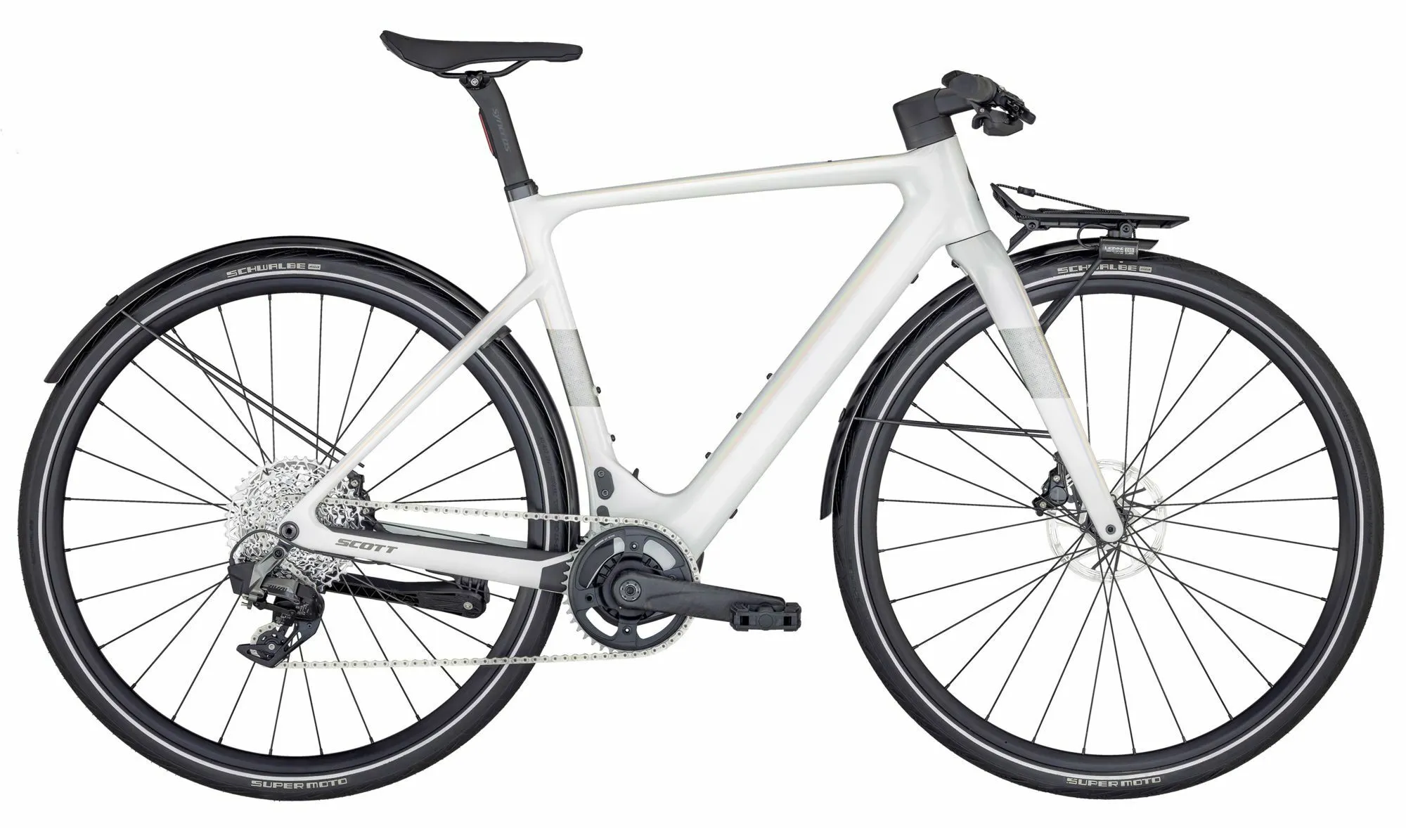 SCOTT Silence eRIDE Rainbow White 28" 360 Wh Diamant, Weiß, XL SCOTT Silence eRIDE Rainbow White 28" 360 Wh Diamant, Weiß, XL