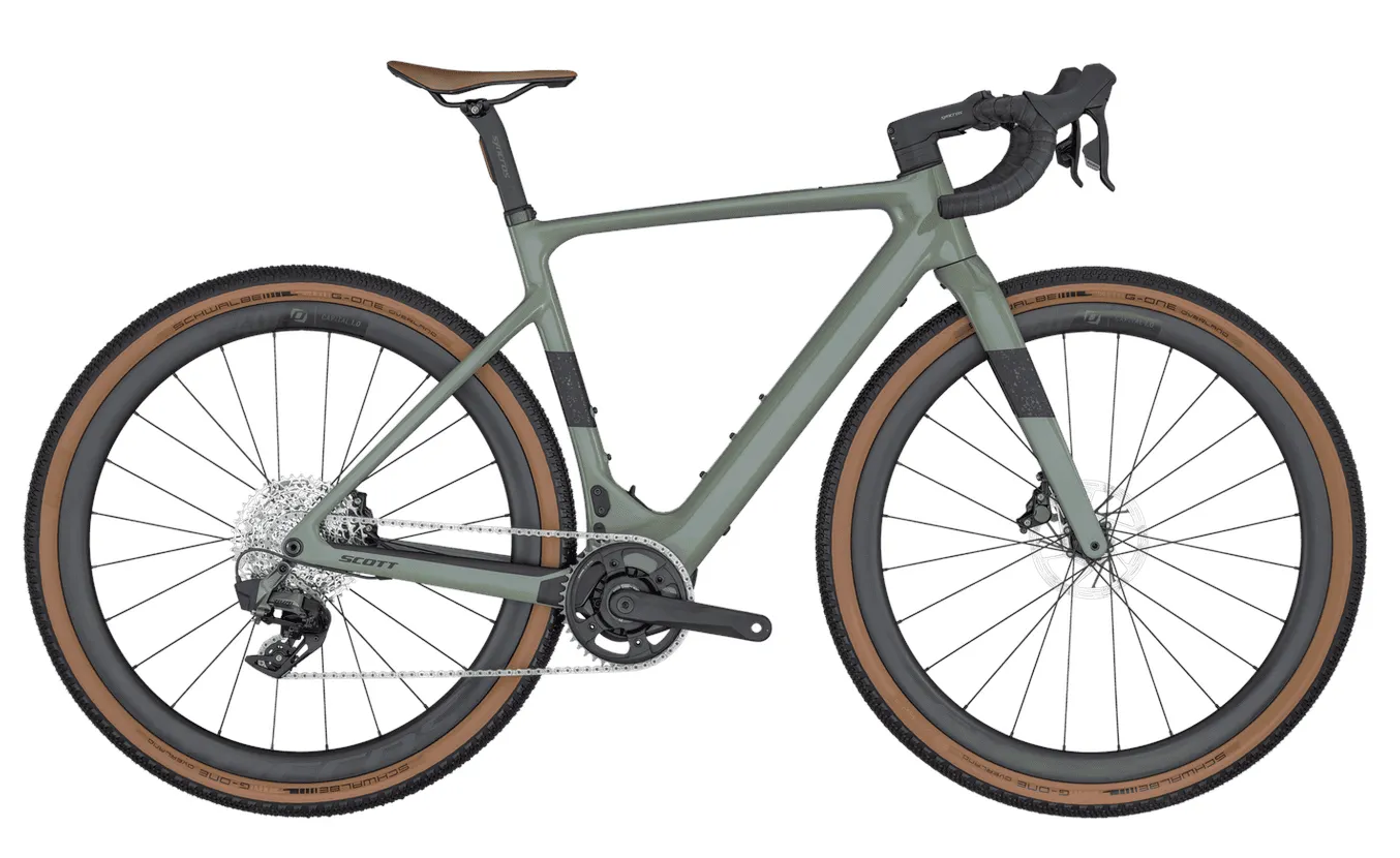 SCOTT Solace Gravel eRIDE 20 Undergrowth Green 28" 360 Wh Diamant