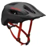 Dark grey / red