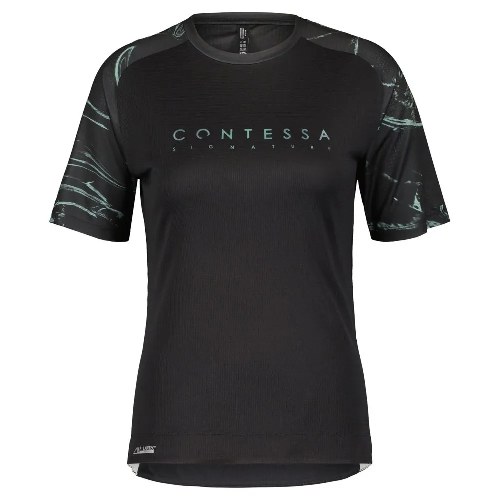 SCOTT Trail Contessa Sign Kurzarm-radtrikot, Black SCOTT Trail Contessa Sign Kurzarm-radtrikot, Black