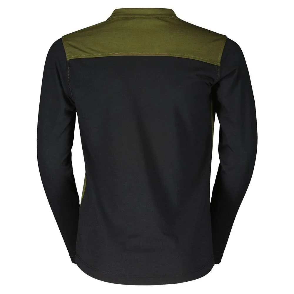 SCOTT Trail Flow 10 Dri Langarm Enduro Trikot, Fir green / black SCOTT Trail Flow 10 Dri Langarm Enduro Trikot, Fir green / black