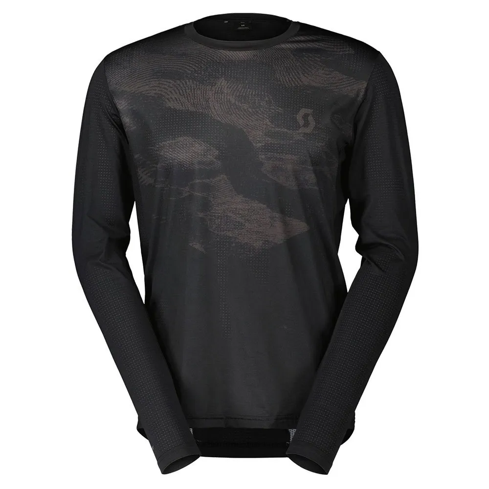 SCOTT Trail Flow Langarm Enduro Trikot, Black / dark grey, M SCOTT Trail Flow Langarm Enduro Trikot, Black / dark grey, M