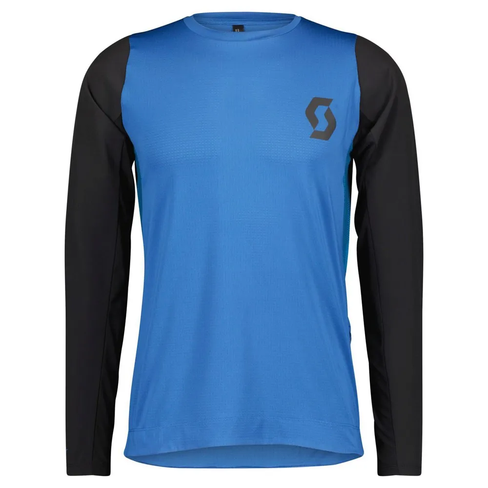 SCOTT Trail Progressive Langarm-trikot, Storm blue / black, S
