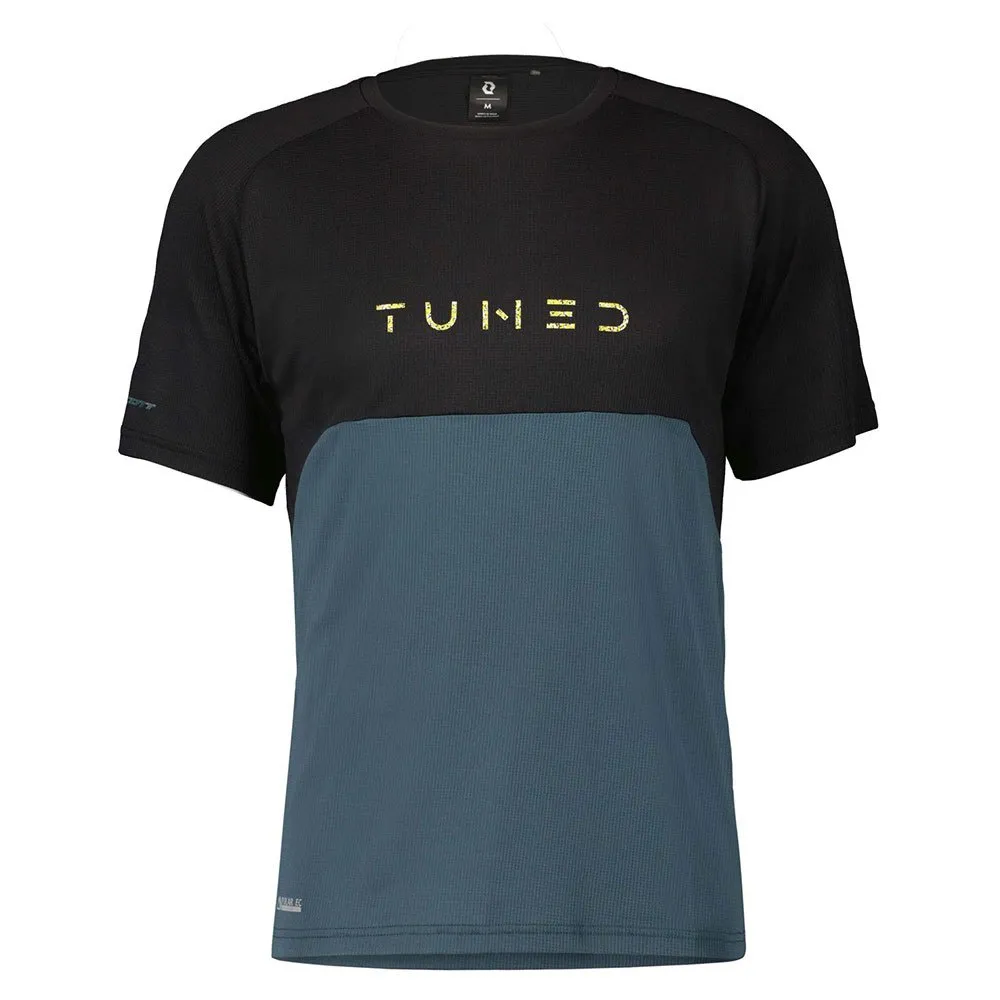 SCOTT Trail Tuned Kurzarm Enduro Trikot, Black / aruba green, M SCOTT Trail Tuned Kurzarm Enduro Trikot, Black / aruba green, M