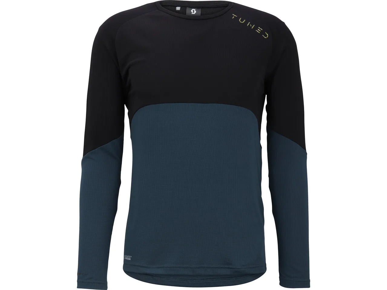 SCOTT Trail Tuned L Trikot Modell 2023, Black-aruba green SCOTT Trail Tuned L Trikot Modell 2023, Black-aruba green