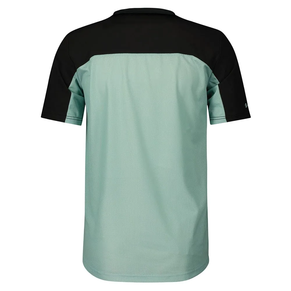 SCOTT Trail Vertic Zip Kurzarm Enduro Trikot, Mineral green / black, S SCOTT Trail Vertic Zip Kurzarm Enduro Trikot, Mineral green / black, S