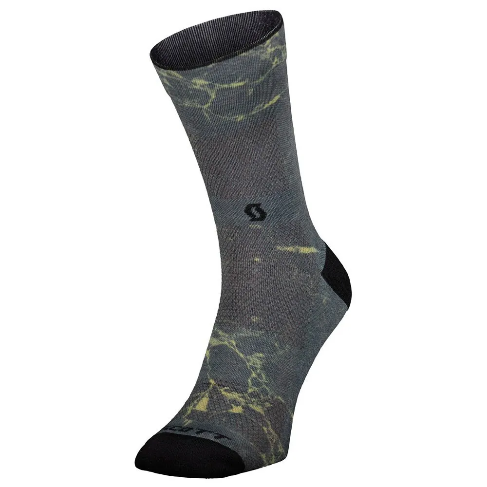 SCOTT Trail Vertical Crew Socken male, Dark grey / mud green SCOTT Trail Vertical Crew Socken male, Dark grey / mud green
