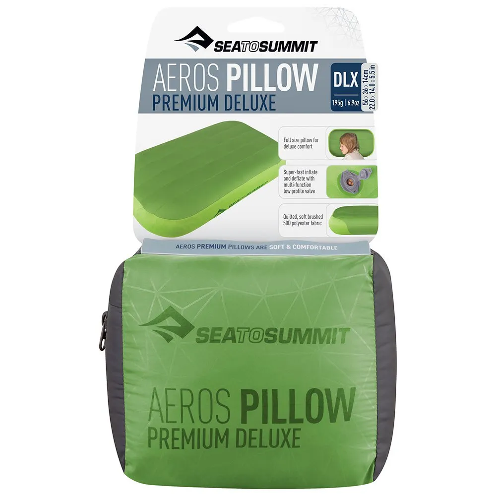 Sea To Summit Aeros Premium Deluxe Kissen, Lime Sea To Summit Aeros Premium Deluxe Kissen, Lime