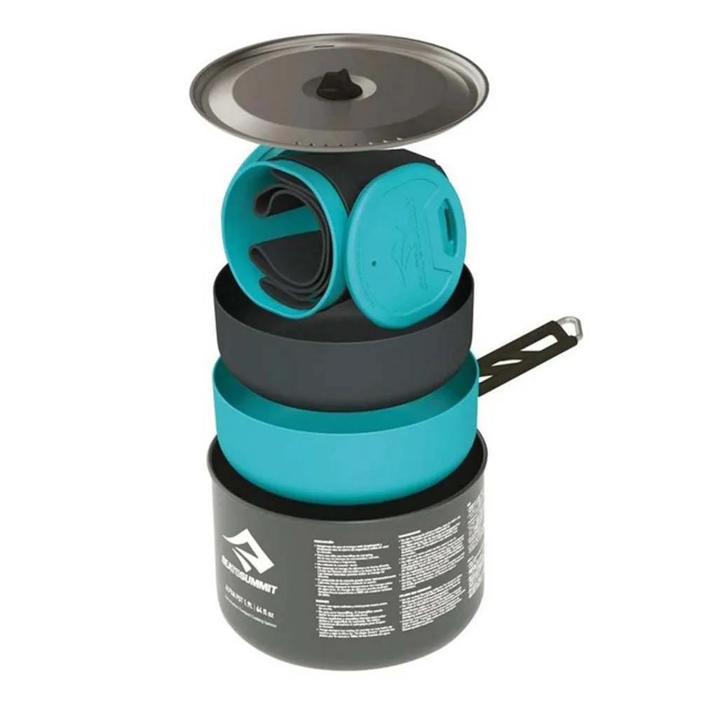 Sea To Summit Alpha 2.1 Kochtopfset, Black / blue, One Size Sea To Summit Alpha 2.1 Kochtopfset, Black / blue, One Size