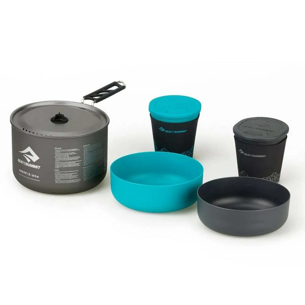 Sea To Summit Alpha 2.1 Kochtopfset, Black / blue, One Size Sea To Summit Alpha 2.1 Kochtopfset, Black / blue, One Size