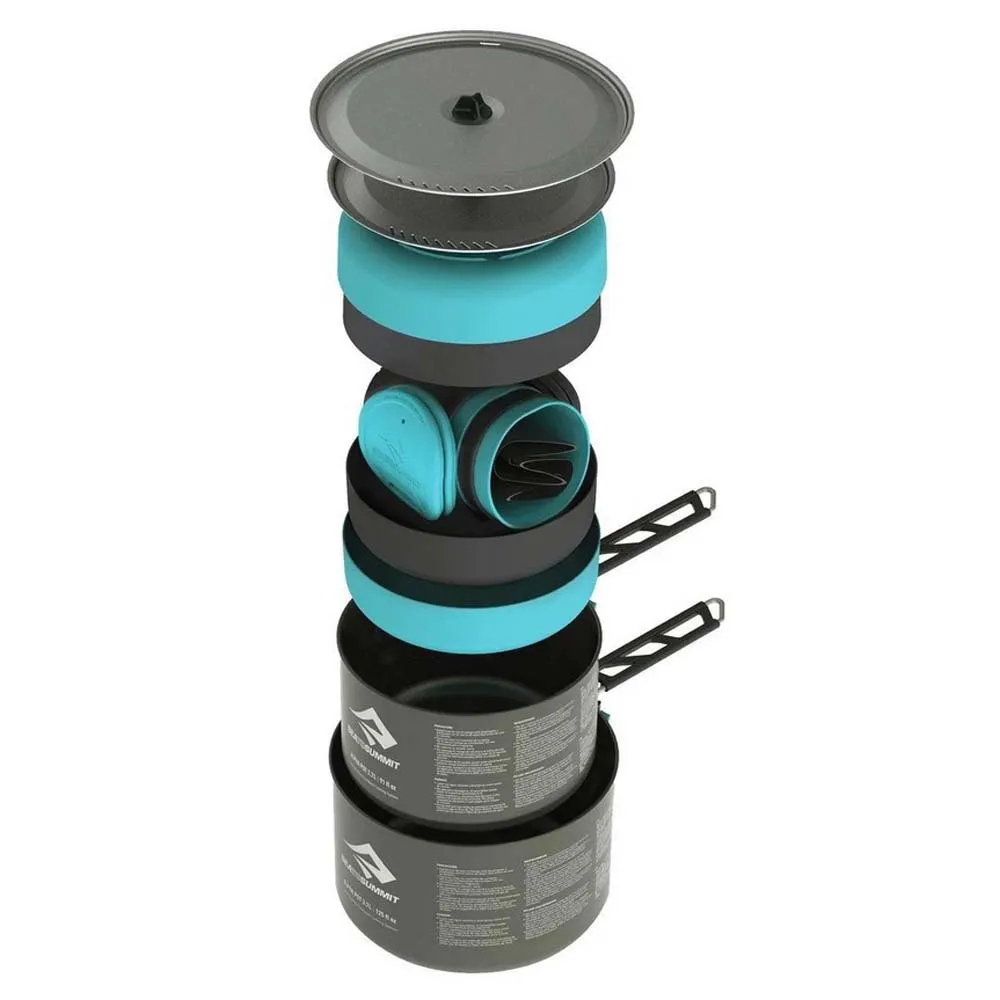 Sea To Summit Alpha 4.2 Kochtopfset, Black / blue, One Size Sea To Summit Alpha 4.2 Kochtopfset, Black / blue, One Size