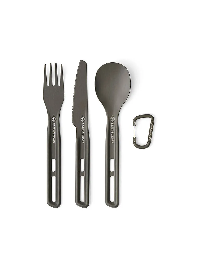 Sea To Summit Campingbesteck Frontier Cutlery 3er Set, Grau, EG Sea To Summit Campingbesteck Frontier Cutlery 3er Set, Grau, EG