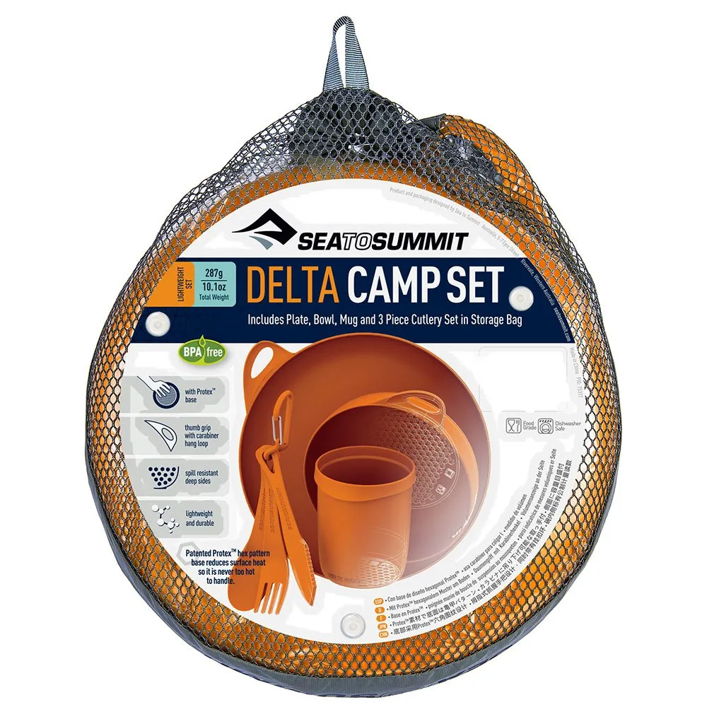 Sea To Summit Delta Camp Set Schüssel, Orange, One Size Sea To Summit Delta Camp Set Schüssel, Orange, One Size