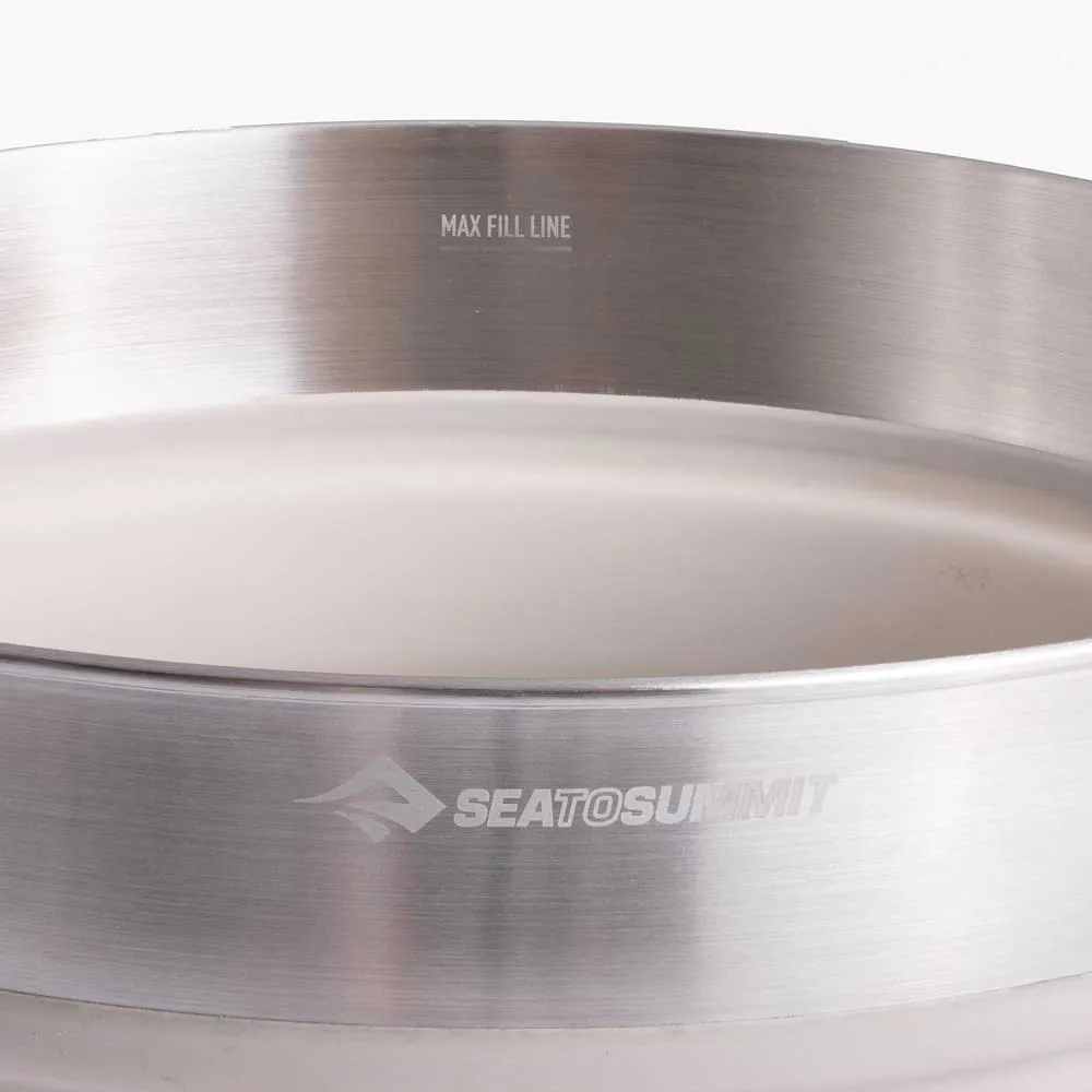 Sea To Summit Edelstahl Umleitung Falttopf 5l, Steel, One Size Sea To Summit Edelstahl Umleitung Falttopf 5l, Steel, One Size