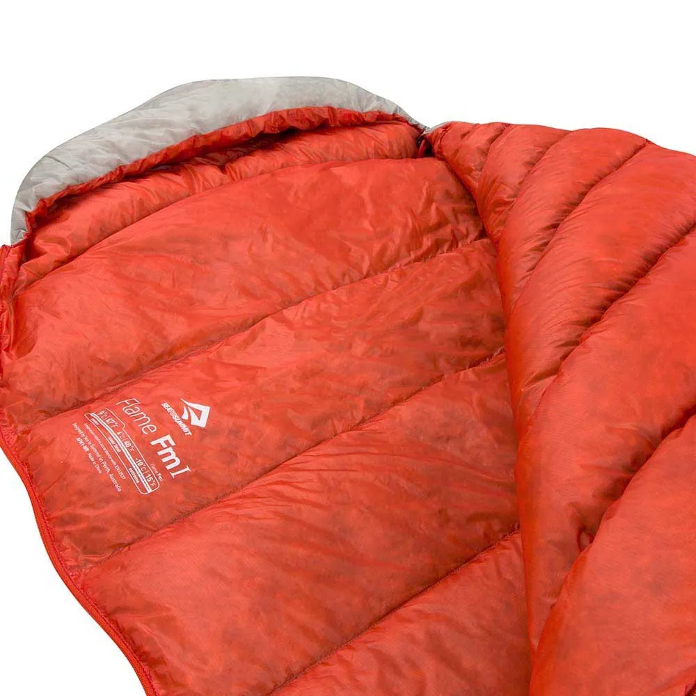 Sea To Summit Flame Fmi Schlafsack, Light gray / garnet, Right Zipper Sea To Summit Flame Fmi Schlafsack, Light gray / garnet, Right Zipper