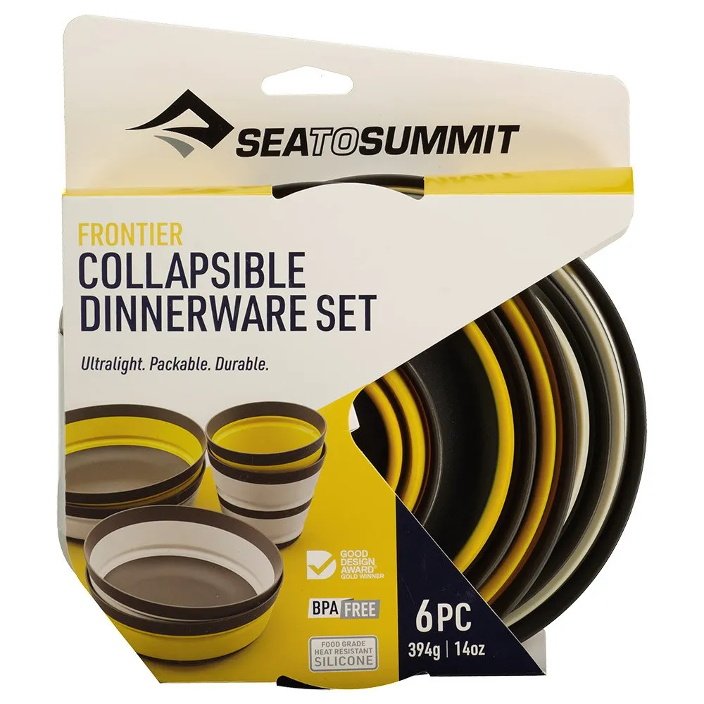 Sea To Summit Frontier 6 Units Besteckset, Grey / yellow, One Size Sea To Summit Frontier 6 Units Besteckset, Grey / yellow, One Size