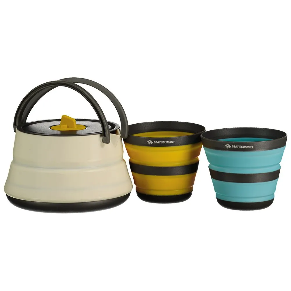Sea To Summit Frontier Faltbarer Teekannensatz 3 Einheiten, Grey / blue / yellow, One Size Sea To Summit Frontier Faltbarer Teekannensatz 3 Einheiten, Grey / blue / yellow, One Size