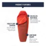 Sea To Summit Hamelin-1c Schlafsack, Red, Double Zipper
