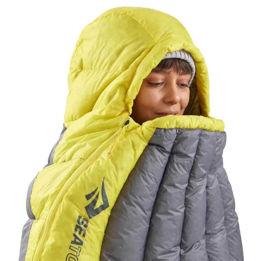 Sea To Summit Spark W-1°c Schlafsack, Grey / yellow, Right Zipper Sea To Summit Spark W-1°c Schlafsack, Grey / yellow, Right Zipper