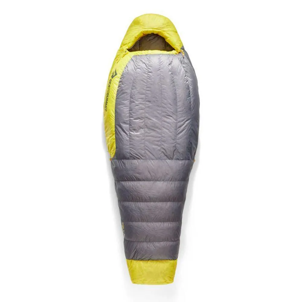 Sea To Summit Spark W-9°c Schlafsack, Grey / yellow, Right Zipper Sea To Summit Spark W-9°c Schlafsack, Grey / yellow, Right Zipper