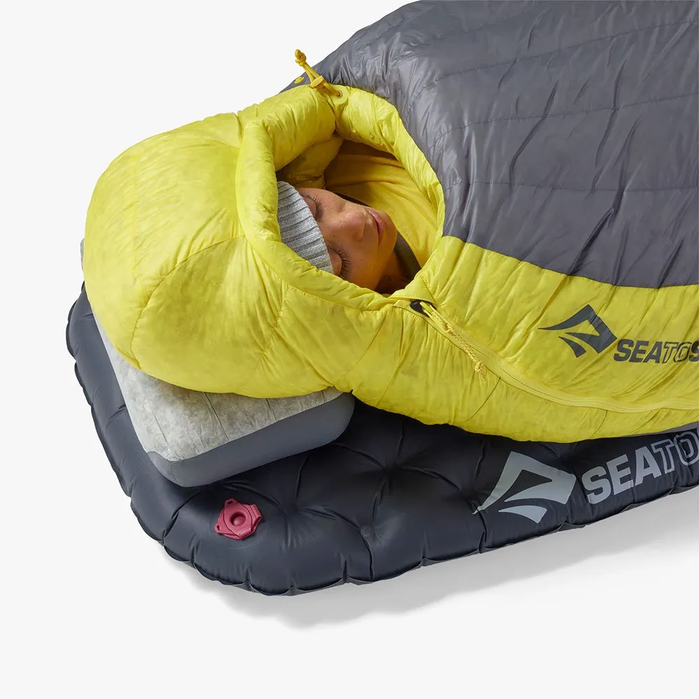 Sea To Summit Spark W Schlafsack, Grey / yellow, Right Zipper Sea To Summit Spark W Schlafsack, Grey / yellow, Right Zipper