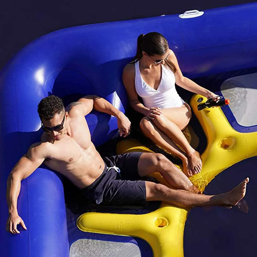 Seachoice Party Raft Schwimmring unisex, Blue, 360 x 360cm Seachoice Party Raft Schwimmring unisex, Blue, 360 x 360cm