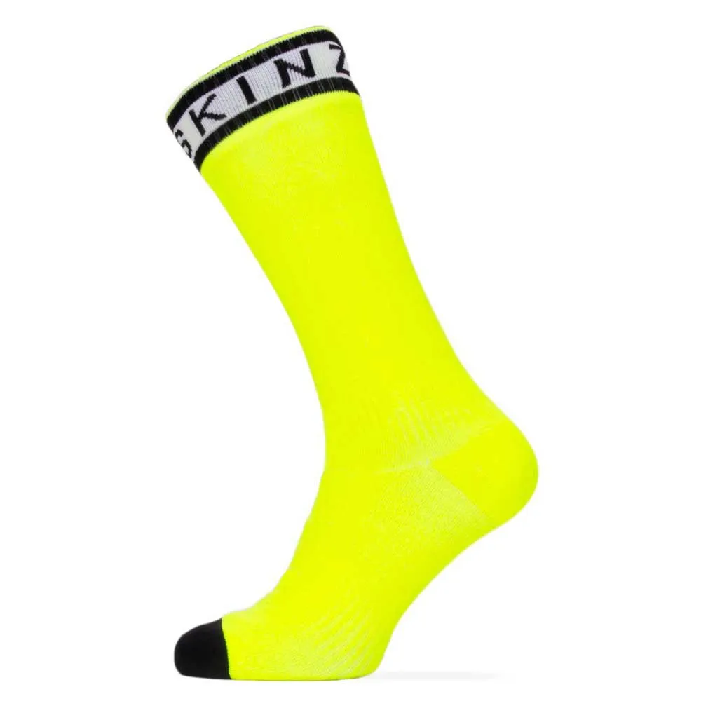 Sealskinz Hydrostop Wp Large Socken, Yellow fluo / black / white
