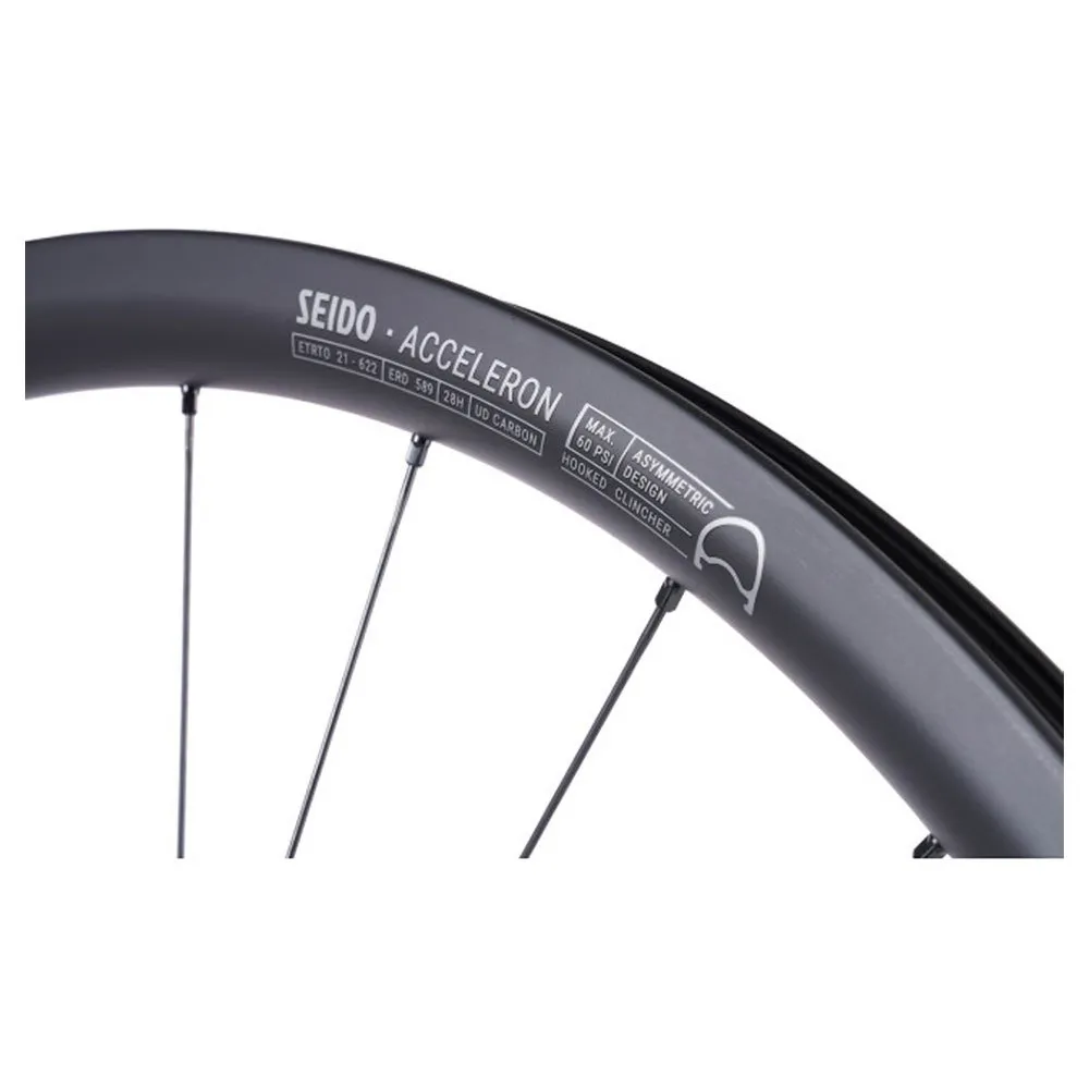 SEIDO Acceleron Thru-axle Disc Tubeless Gravel-laufradsatz SEIDO Acceleron Thru-axle Disc Tubeless Gravel-laufradsatz
