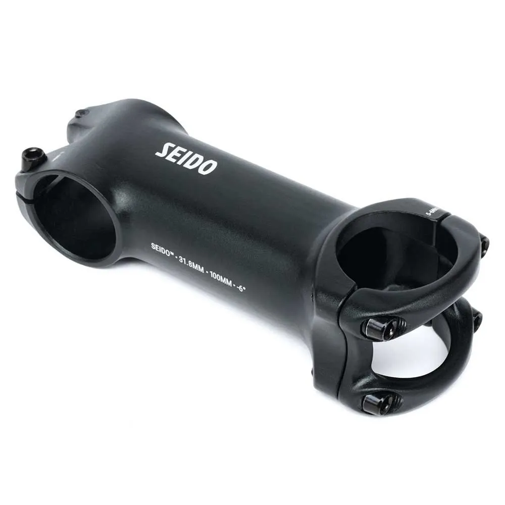 SEIDO Meander 31.8 Mm Fahrradvorbau, Black, 110mm, 6º SEIDO Meander 31.8 Mm Fahrradvorbau, Black, 110mm, 6º