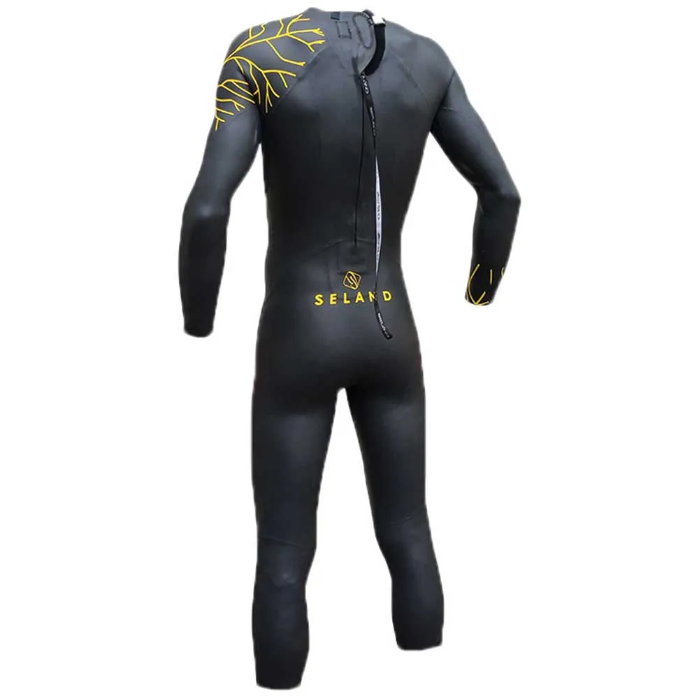 Seland Triathlon Gm Neopren-nasstauchanzug unisex, Black / yellow, XS Seland Triathlon Gm Neopren-nasstauchanzug unisex, Black / yellow, XS
