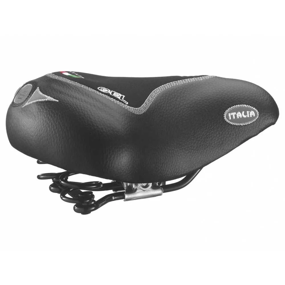 Selle Montegrappa 1101 Max Comfort Gel Sattel, Black, 200mm Selle Montegrappa 1101 Max Comfort Gel Sattel, Black, 200mm
