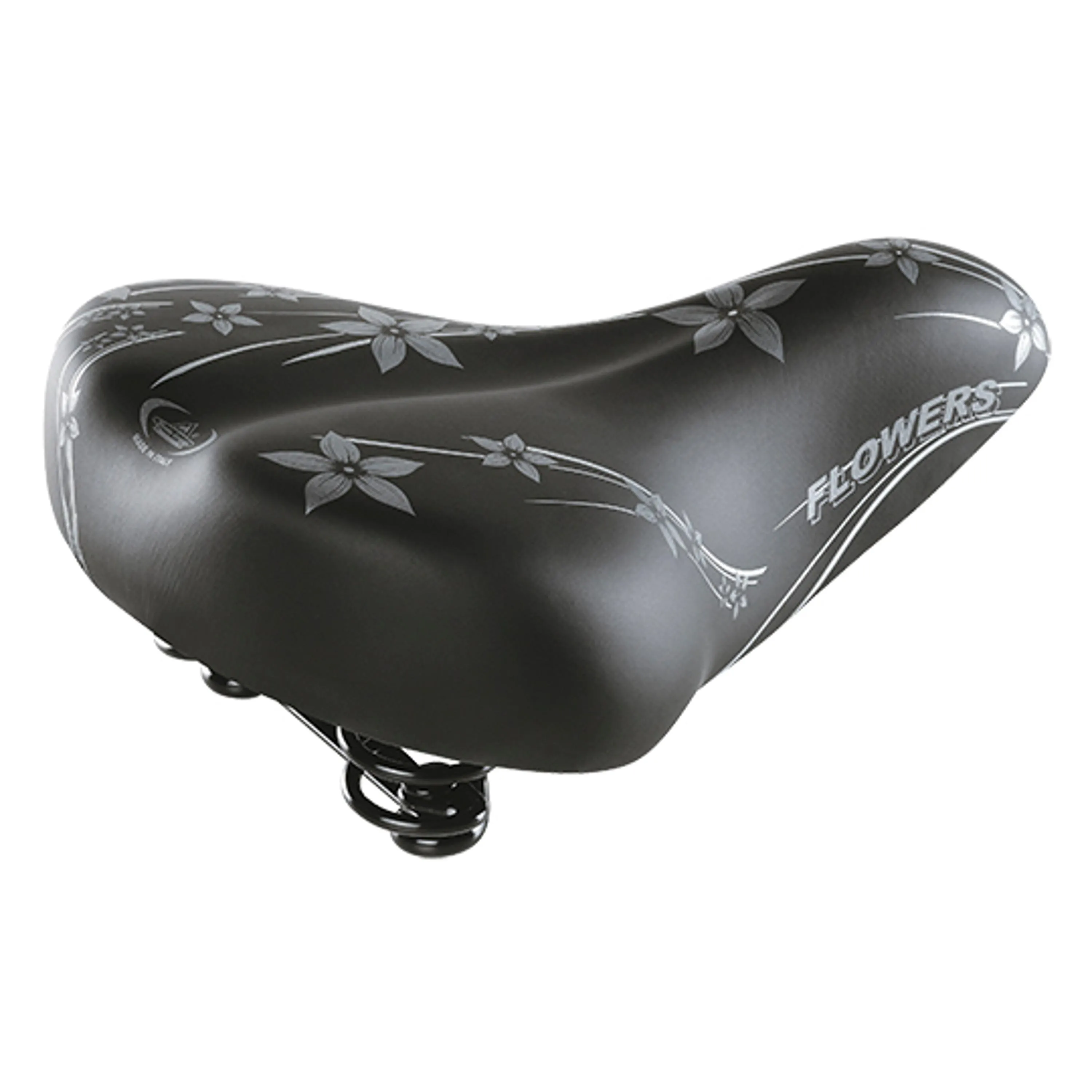 Selle Montegrappa Freizeitsattel für Damen 061 Happy Flowers Female, schwarz, 265mm Selle Montegrappa Freizeitsattel für Damen 061 Happy Flowers Female, schwarz, 265mm