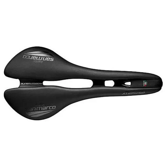 Selle San Marco Aspide Open-fit Superleggera Narrow Sattel, Black, 141mm Selle San Marco Aspide Open-fit Superleggera Narrow Sattel, Black, 141mm
