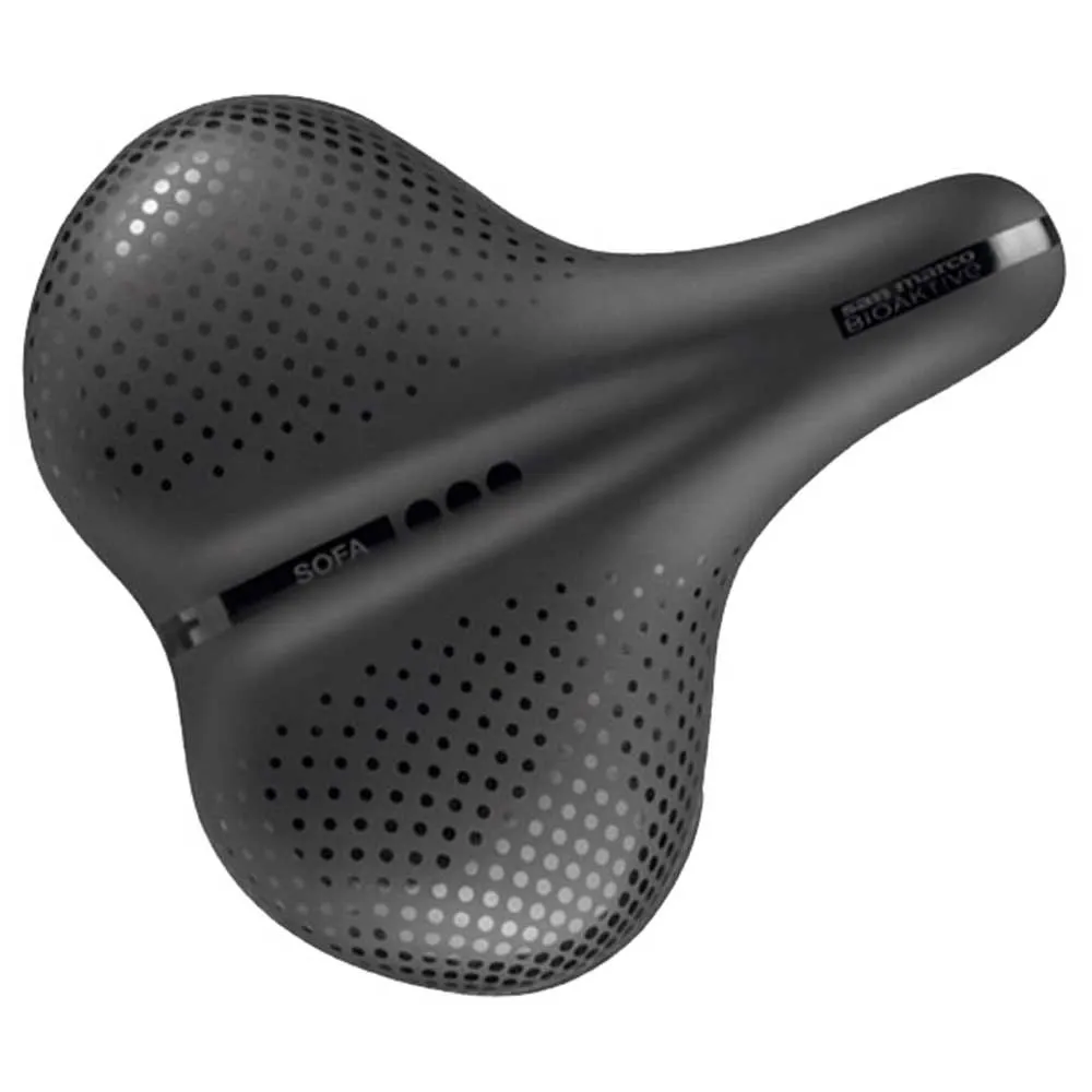 Selle San Marco Bioaktive City Sofa Biofoam Sattel, Black, 300mm Selle San Marco Bioaktive City Sofa Biofoam Sattel, Black, 300mm