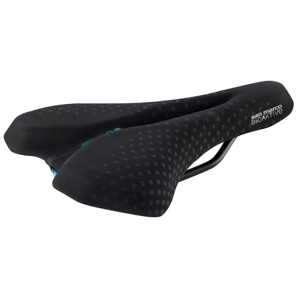 Selle San Marco Bioaktive Sportive Open-fit Gel Sattel, Black, 151mm Selle San Marco Bioaktive Sportive Open-fit Gel Sattel, Black, 151mm