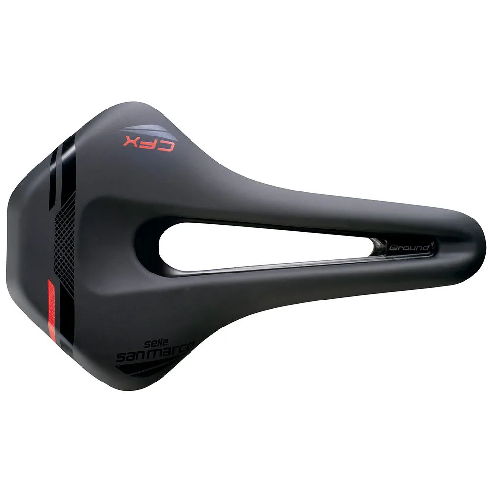 Selle San Marco Ground Short Cfx Narrow Sattel, Black, 155mm Selle San Marco Ground Short Cfx Narrow Sattel, Black, 155mm