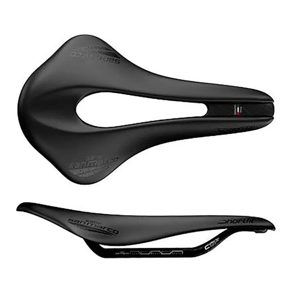 Selle San Marco Shortfit Open-fit Superleggera Sattel, Black, 144mm Selle San Marco Shortfit Open-fit Superleggera Sattel, Black, 144mm
