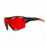 Black matt / red