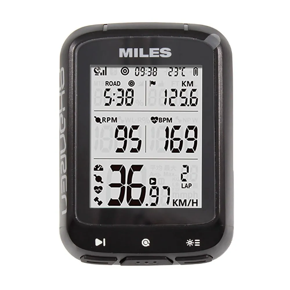 Shanren Miles Ble5.0 Wireless Fahrradcomputer, Black, One Size