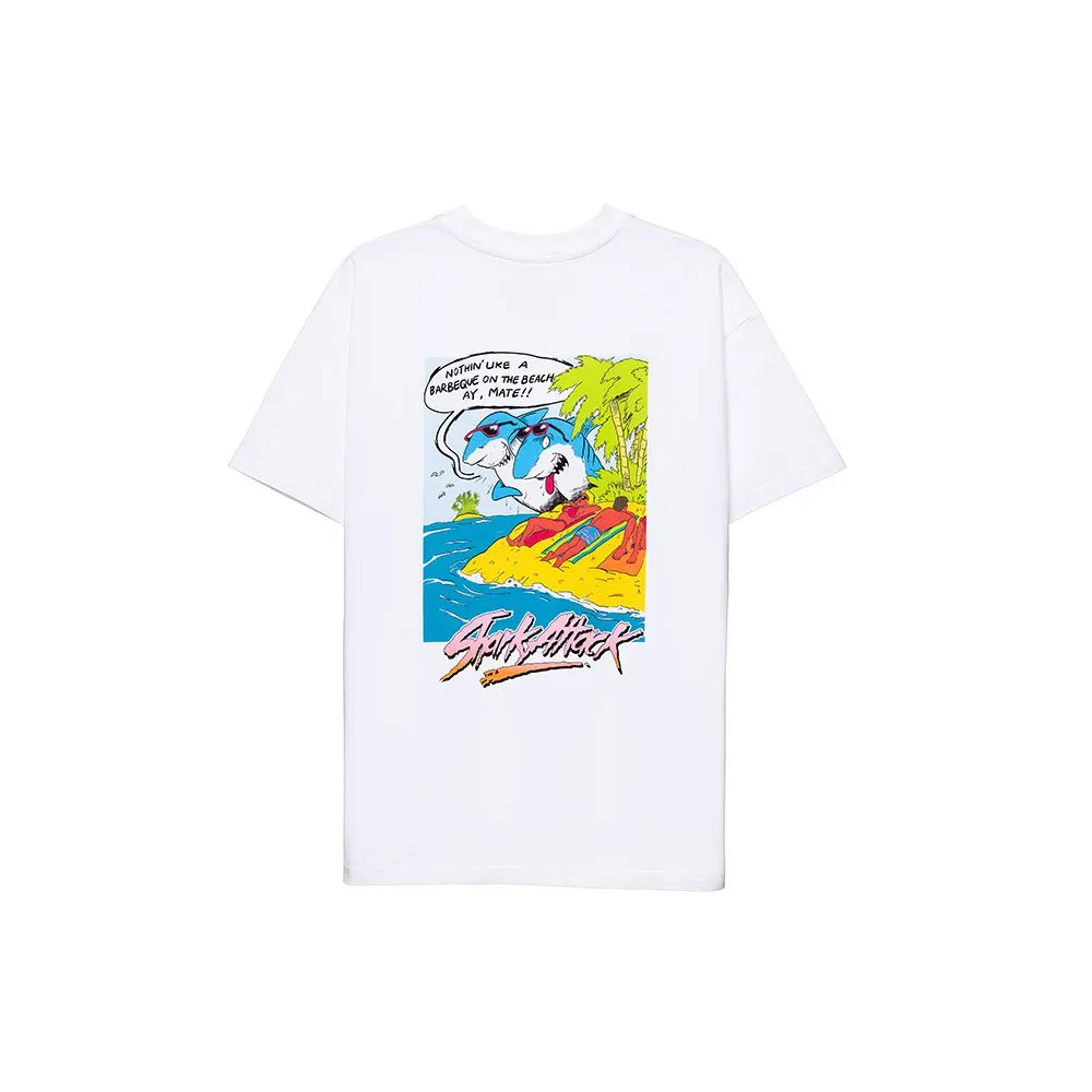 Shark Attack Barbeque Kurzarm-t-shirt male Shark Attack Barbeque Kurzarm-t-shirt male