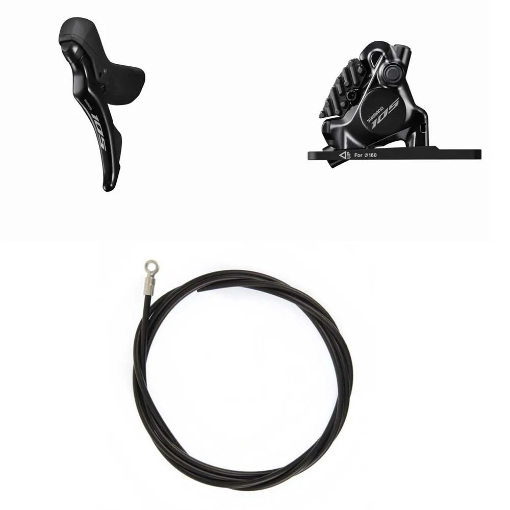 Shimano 105 St-r7120+br-7170 Vorderradbremse Refurbished, Black, One Size Shimano 105 St-r7120+br-7170 Vorderradbremse Refurbished, Black, One Size