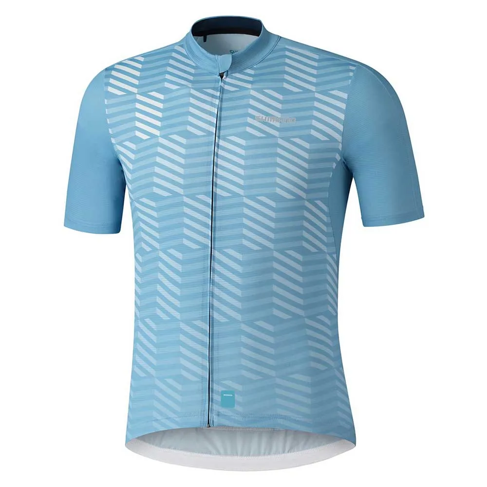 Shimano Aerolite Kurzarm-radtrikot, Aqua blue, S