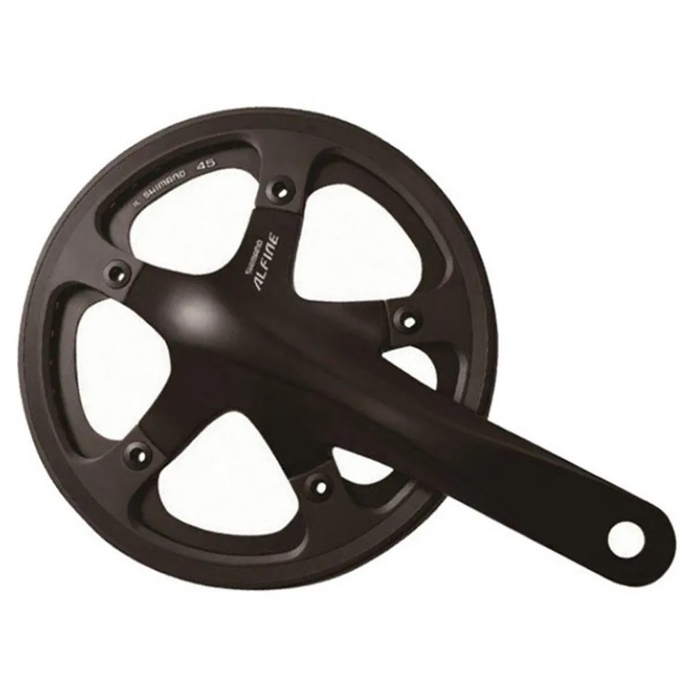 Shimano Alfine Kurbelgarnitur FC-S501 mit einfachem Kettenschutzring Shimano Alfine Kurbelgarnitur FC-S501 mit einfachem Kettenschutzring