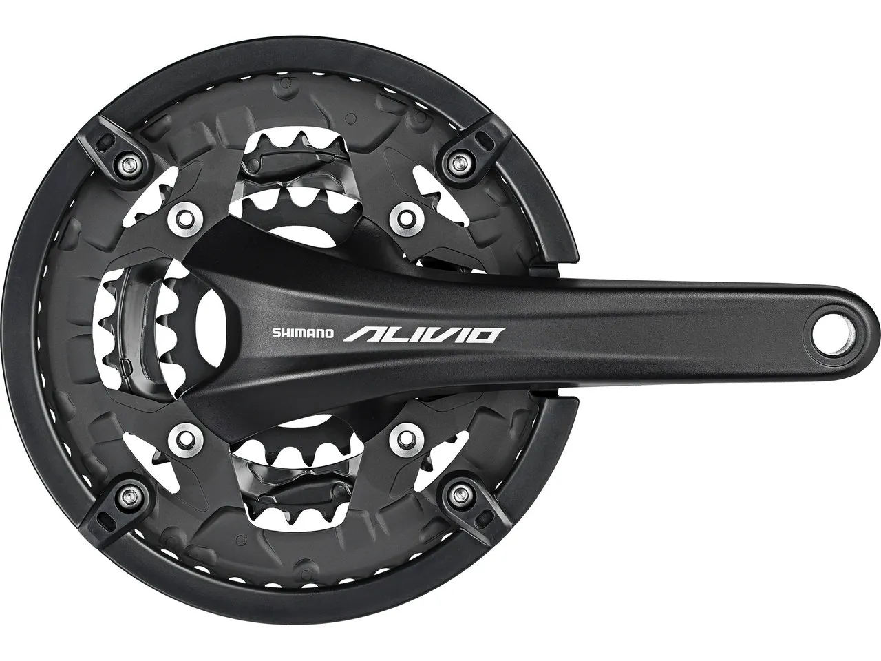Shimano Alivio Kurbelgarnitur FC-T4060 mit Kettenschutzring, Grau, 175.0mm 22-32-44 Shimano Alivio Kurbelgarnitur FC-T4060 mit Kettenschutzring, Grau, 175.0mm 22-32-44