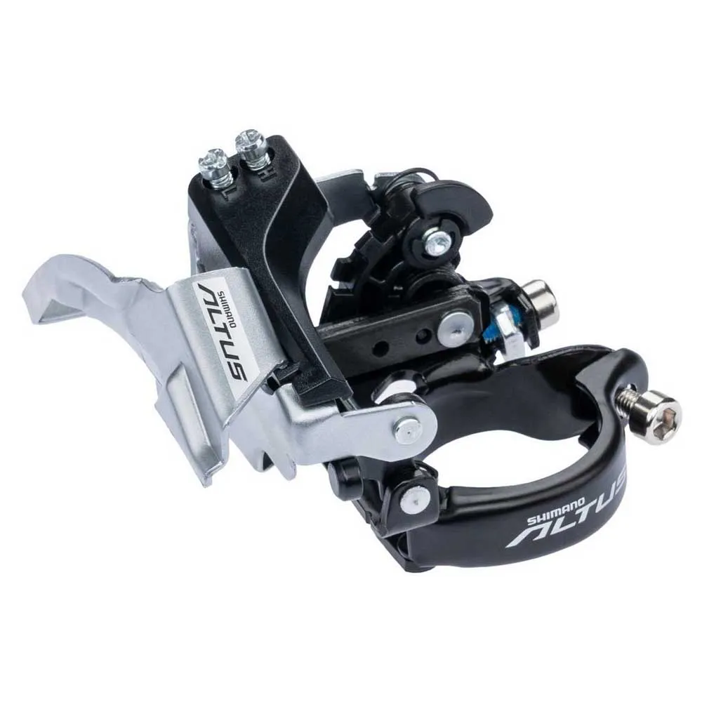 Shimano Altus Fd-m370 Umwerfer, Black / silver, 3/9s Shimano Altus Fd-m370 Umwerfer, Black / silver, 3/9s