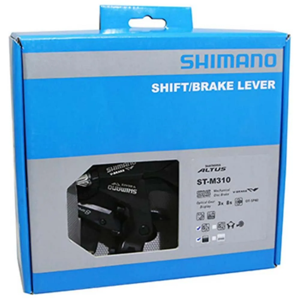 Shimano Altus M310 Linker Bremshebel Mit Schalthebel, Black, 8s Shimano Altus M310 Linker Bremshebel Mit Schalthebel, Black, 8s